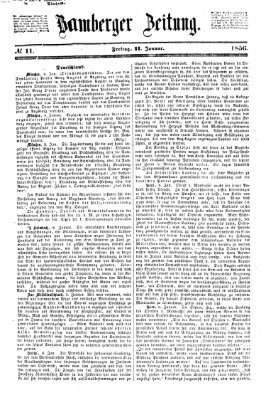 Bamberger Zeitung Freitag 11. Januar 1856
