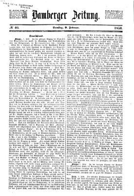Bamberger Zeitung Samstag 9. Februar 1856