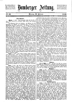 Bamberger Zeitung Montag 11. Februar 1856