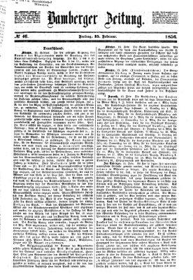 Bamberger Zeitung Freitag 15. Februar 1856