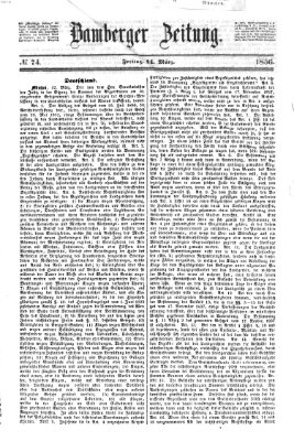 Bamberger Zeitung Dienstag 11. März 1856