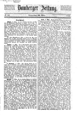 Bamberger Zeitung Donnerstag 20. März 1856