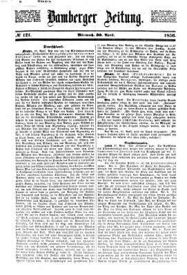 Bamberger Zeitung Mittwoch 30. April 1856