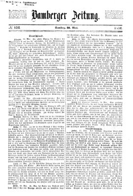 Bamberger Zeitung Samstag 31. Mai 1856