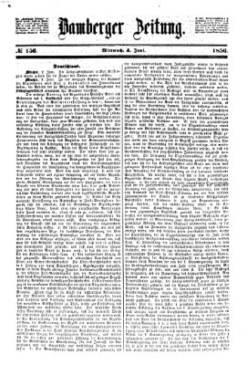 Bamberger Zeitung Mittwoch 4. Juni 1856