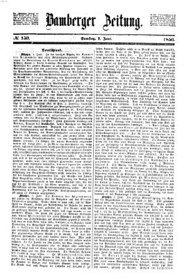 Bamberger Zeitung Samstag 7. Juni 1856