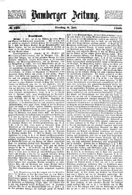Bamberger Zeitung Dienstag 8. Juli 1856