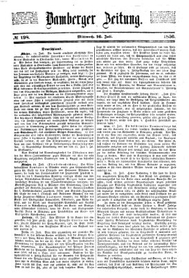 Bamberger Zeitung Mittwoch 16. Juli 1856