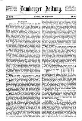 Bamberger Zeitung Sonntag 28. September 1856