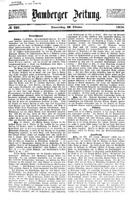 Bamberger Zeitung Donnerstag 23. Oktober 1856