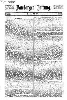 Bamberger Zeitung Sonntag 26. Oktober 1856
