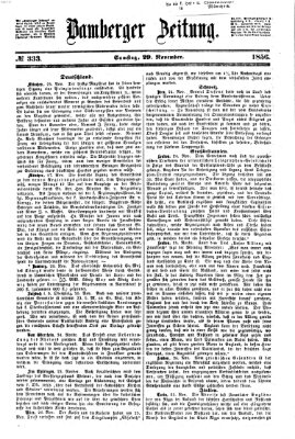 Bamberger Zeitung Samstag 29. November 1856