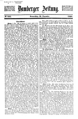 Bamberger Zeitung Donnerstag 11. Dezember 1856