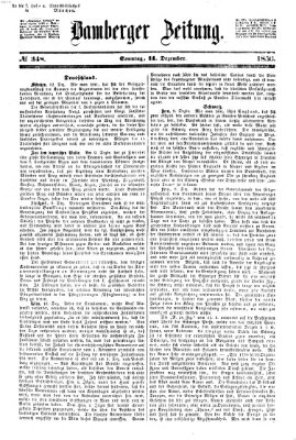 Bamberger Zeitung Sonntag 14. Dezember 1856