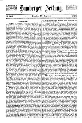 Bamberger Zeitung Dienstag 30. Dezember 1856