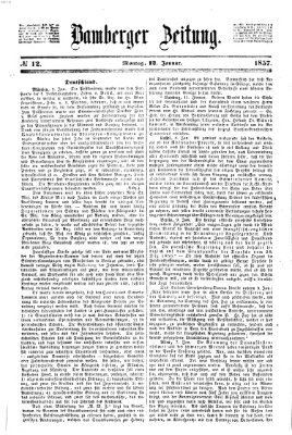 Bamberger Zeitung Montag 12. Januar 1857