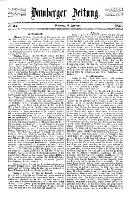 Bamberger Zeitung Montag 2. Februar 1857
