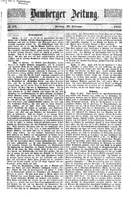 Bamberger Zeitung Freitag 27. Februar 1857