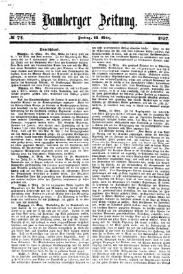 Bamberger Zeitung Freitag 13. März 1857