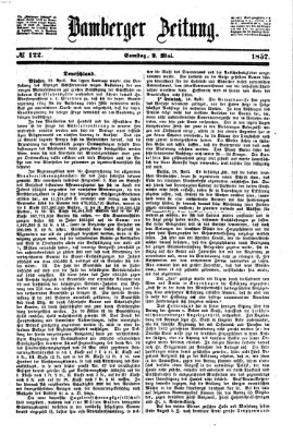 Bamberger Zeitung Samstag 2. Mai 1857