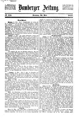 Bamberger Zeitung Sonntag 24. Mai 1857