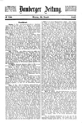 Bamberger Zeitung Montag 24. August 1857