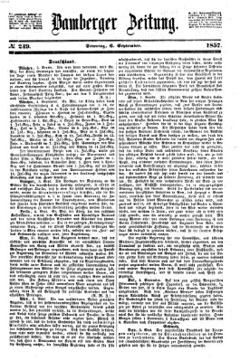 Bamberger Zeitung Sonntag 6. September 1857