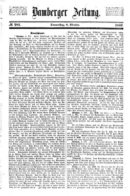 Bamberger Zeitung Donnerstag 8. Oktober 1857