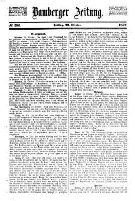 Bamberger Zeitung Freitag 23. Oktober 1857