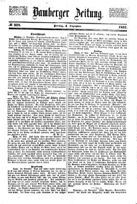 Bamberger Zeitung Freitag 4. Dezember 1857