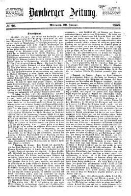 Bamberger Zeitung Mittwoch 20. Januar 1858