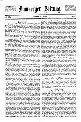 Bamberger Zeitung Dienstag 9. März 1858