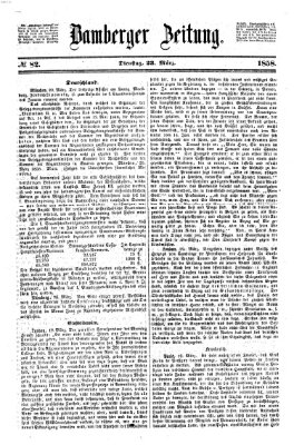 Bamberger Zeitung Dienstag 23. März 1858