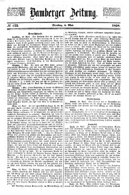 Bamberger Zeitung Dienstag 4. Mai 1858