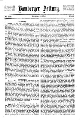 Bamberger Zeitung Dienstag 11. Mai 1858
