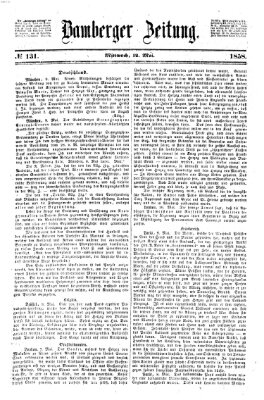 Bamberger Zeitung Mittwoch 12. Mai 1858