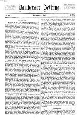 Bamberger Zeitung Dienstag 6. Juli 1858