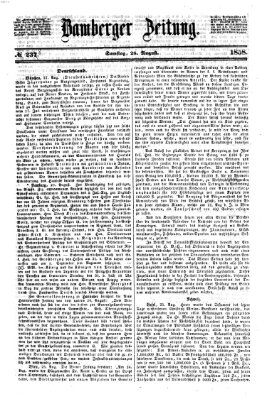 Bamberger Zeitung Samstag 28. August 1858