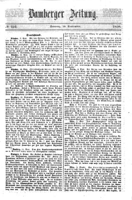 Bamberger Zeitung Sonntag 12. September 1858
