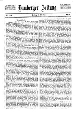 Bamberger Zeitung Freitag 8. Oktober 1858