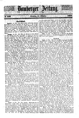 Bamberger Zeitung Dienstag 19. Oktober 1858