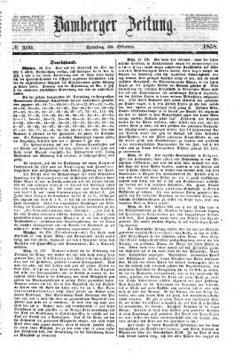 Bamberger Zeitung Samstag 30. Oktober 1858