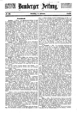 Bamberger Zeitung Samstag 5. Februar 1859