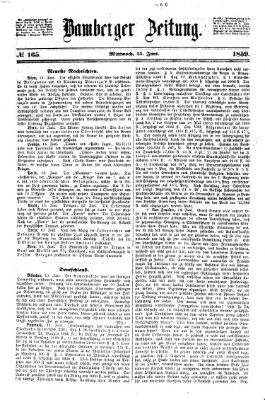 Bamberger Zeitung Mittwoch 15. Juni 1859