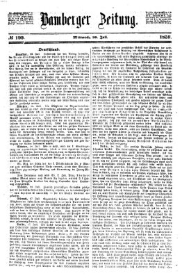 Bamberger Zeitung Mittwoch 20. Juli 1859