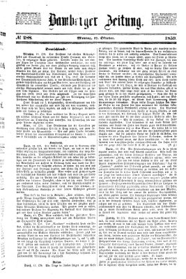 Bamberger Zeitung Montag 17. Oktober 1859