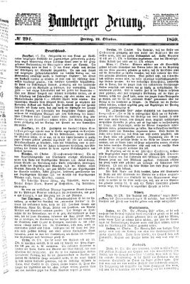 Bamberger Zeitung Freitag 21. Oktober 1859