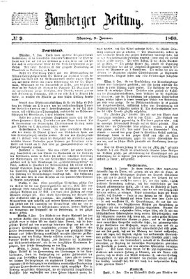 Bamberger Zeitung Montag 9. Januar 1860