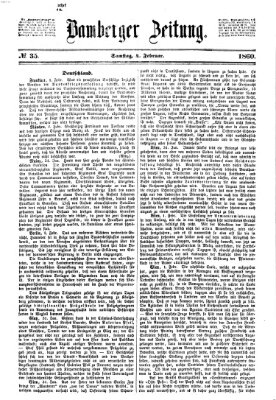 Bamberger Zeitung Samstag 4. Februar 1860