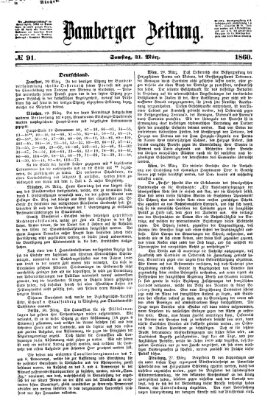 Bamberger Zeitung Samstag 31. März 1860